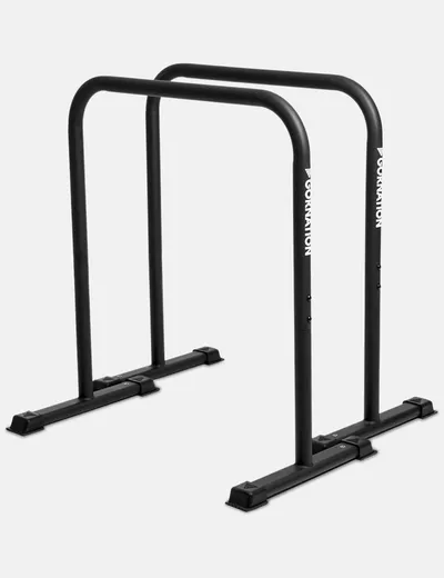 Gornation Premium Dip Bars - black powder-coated steel standalone station